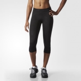 S92g1221 - Adidas Techfit TriaxPrint Sport Capris Black - Women - Clothing